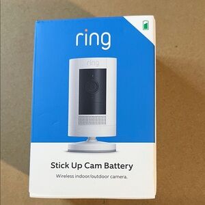 Ring Stick Up Cam Battery - White